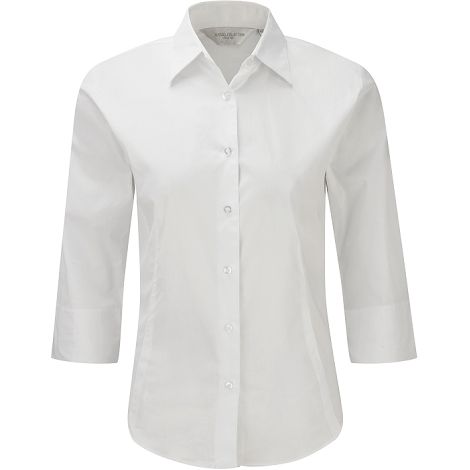  Chemise fittée femme manches 3/4