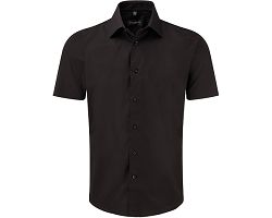 Chemise fittée homme manches courtes