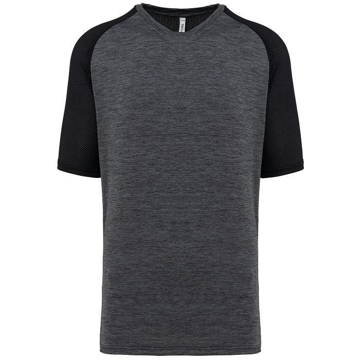  T-shirt de padel bicolore à manches raglan homme