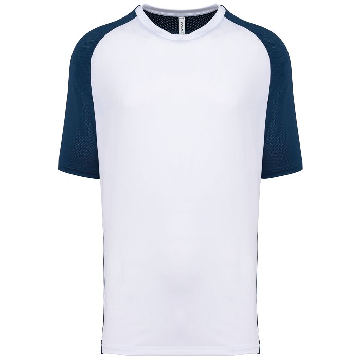  T-shirt de padel bicolore à manches raglan homme