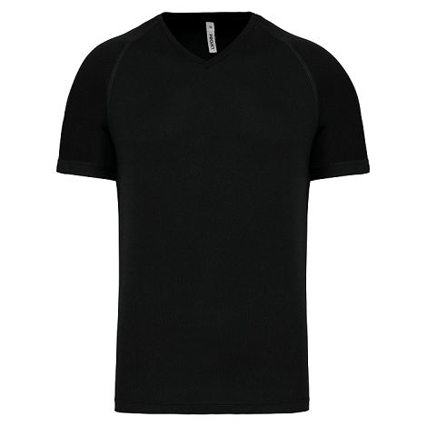  T-shirt de sport manches courtes col v homme