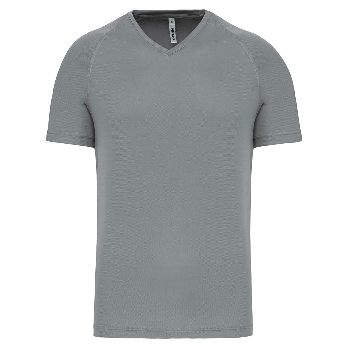  T-shirt de sport manches courtes col v homme