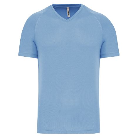  T-shirt de sport manches courtes col v homme