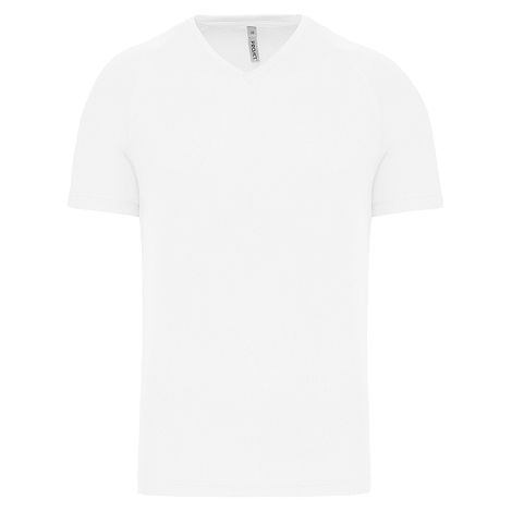  T-shirt de sport manches courtes col v homme