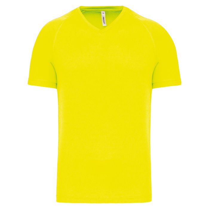  T-shirt de sport manches courtes col v homme