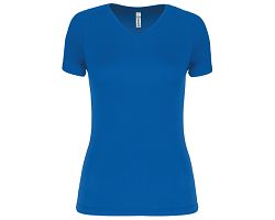 T-shirt de sport manches courtes col v femme