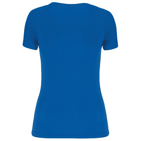  T-shirt de sport manches courtes col v femme