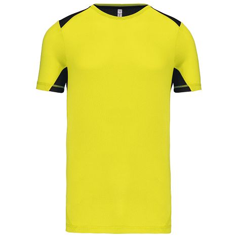  T-shirt de sport bicolore unisexe