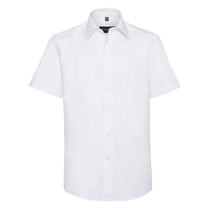  Chemise oxford cintrée manches courtes homme