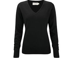 Pullover femme col v