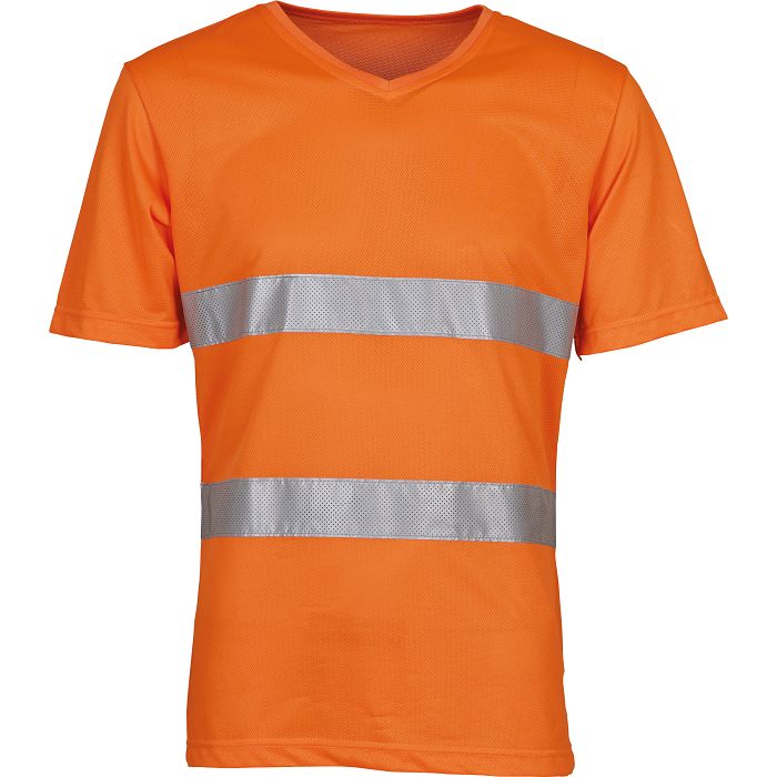  T-shirt col V haute visibilité Top Cool