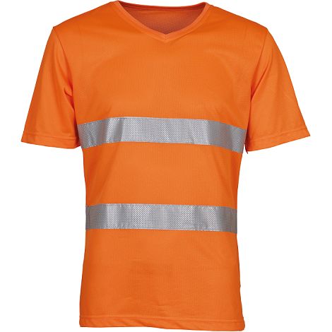  T-shirt col V haute visibilité Top Cool