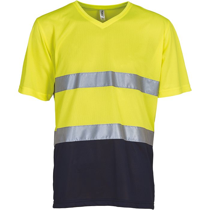  T-shirt col V haute visibilité Top Cool