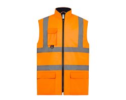Bodywarmer rembourré haute visibilité