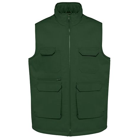  Gilet polycoton multipoches rembourré unisexe