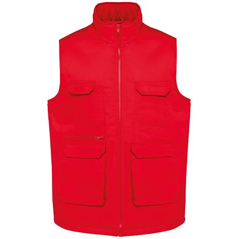  Gilet polycoton multipoches rembourré unisexe