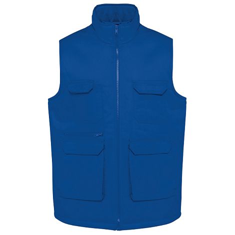  Gilet polycoton multipoches rembourré unisexe