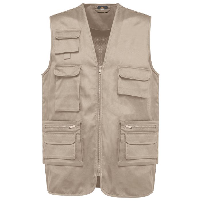  Gilet polycoton multipoches doublé unisexe