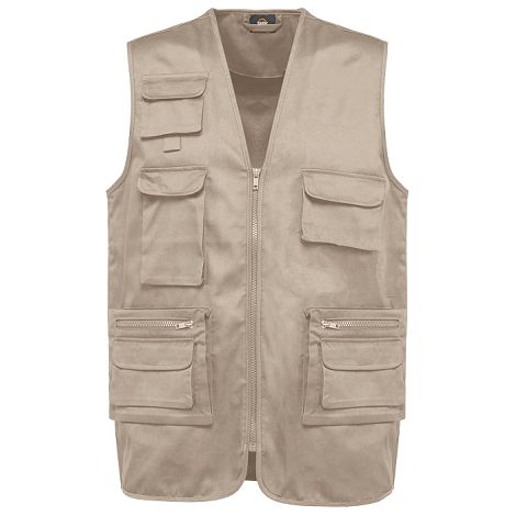  Gilet polycoton multipoches doublé unisexe