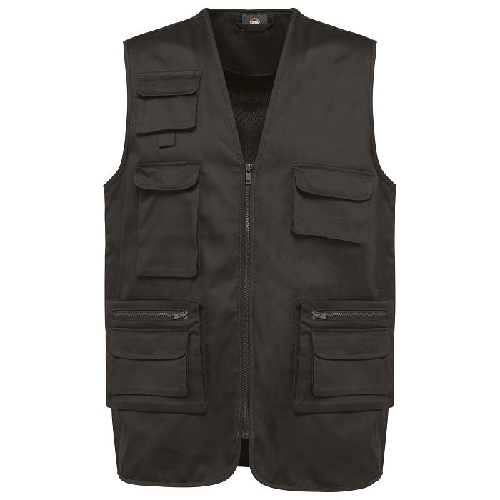  Gilet polycoton multipoches doublé unisexe