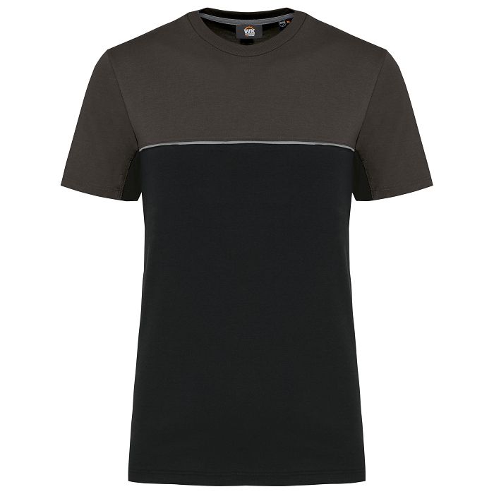  T-shirt bicolore écoresponsable manches courtes unisexe