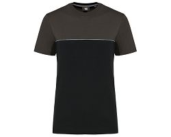 T-shirt bicolore écoresponsable manches courtes unisexe