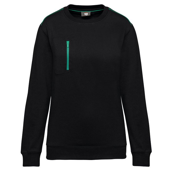  Sweat-shirt Day To Day zip poche contrastée unisexe