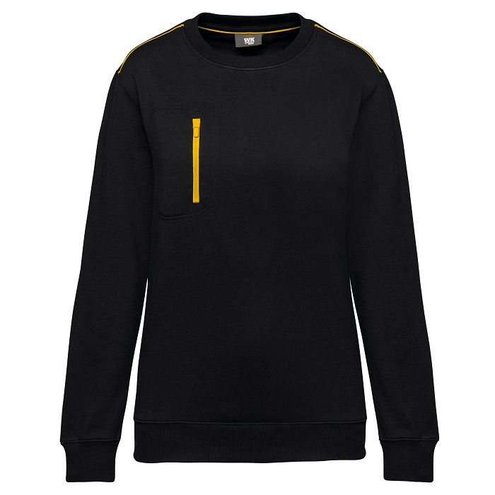  Sweat-shirt Day To Day zip poche contrastée unisexe