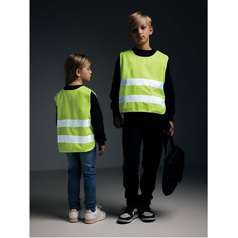  Gilet haute visibilité de signalisation en rPET GRS 3-6 ans