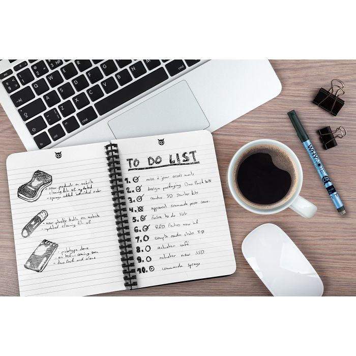  Bloc notes réutilisable A5 sans kit de nettoyage