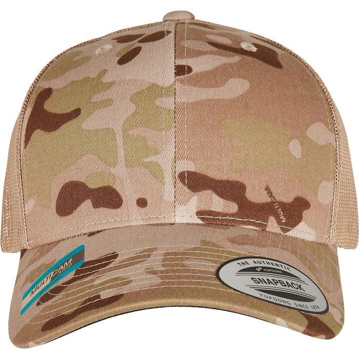  Casquette retro trucker multicam