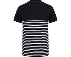 T-shirt breton à manches courtes