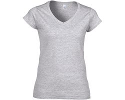 T-shirt femme col v Softstyle
