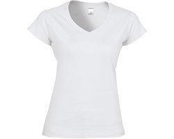 T-shirt femme col v Softstyle