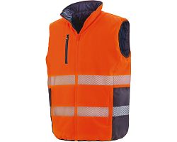 Bodywarmer de sécurité réversible