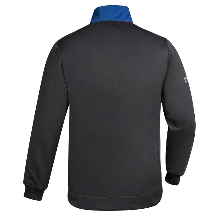  Sweat-shirt col zippé unisexe