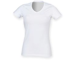 T-shirt femme col v Feel Good