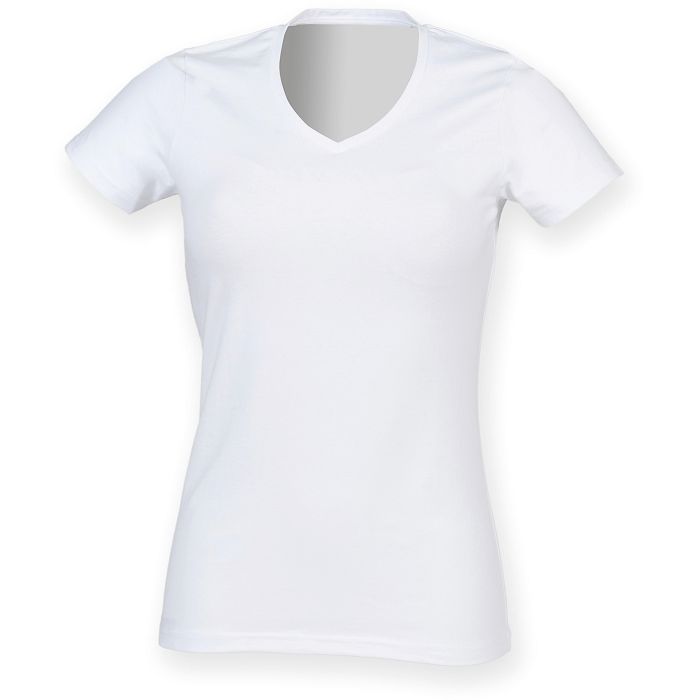  T-shirt femme col v Feel Good