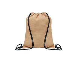 Sac à cordon en jute