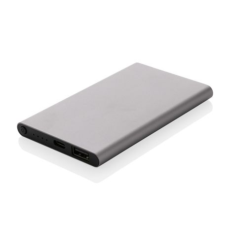  Powerbank 4000mAh en plastique recyclé/aluminium RCS