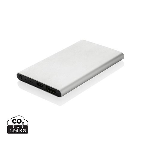  Powerbank 4000mAh en plastique recyclé/aluminium RCS