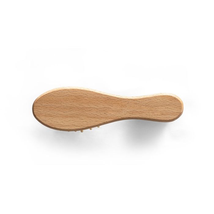  Brosse à cheveux en bois avec dents en bambou