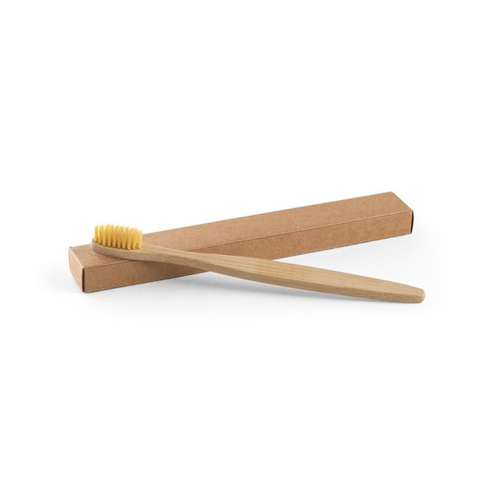  Brosse à dents avec corps en bambou et dents en nylon