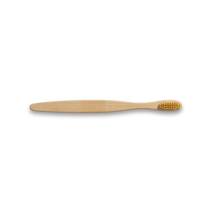  Brosse à dents avec corps en bambou et dents en nylon