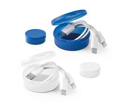 Cable USB avec connecteur 3 en 1en ABS et PVC