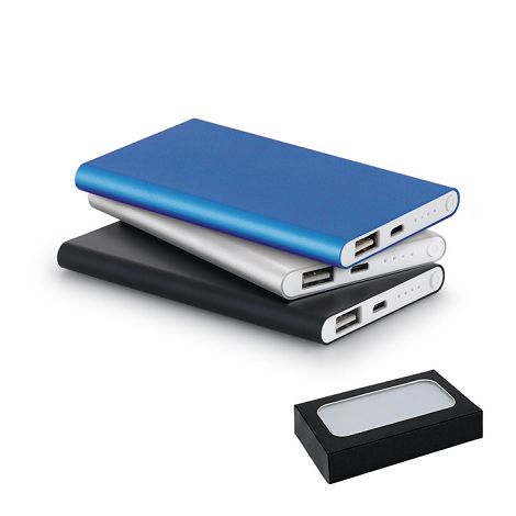  Batterie portable en aluminium avec capacité de 4000mAh