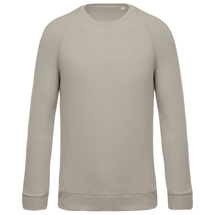  Sweat-shirt Bio col rond manches raglan homme