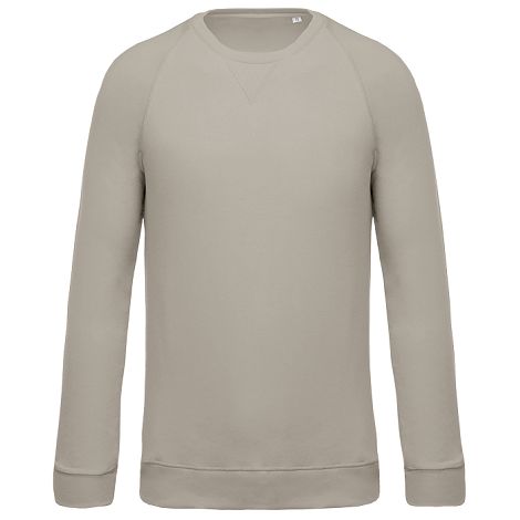  Sweat-shirt Bio col rond manches raglan homme