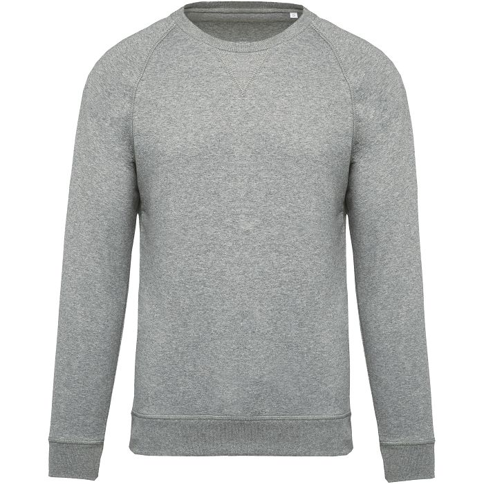  Sweat-shirt Bio col rond manches raglan homme