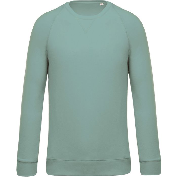  Sweat-shirt Bio col rond manches raglan homme